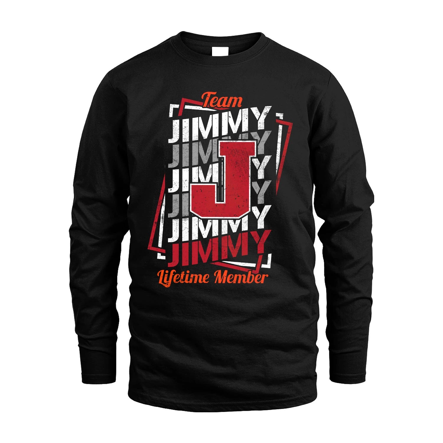 Team Your Name Lifetime Member Sporty Shirt JIMMY M1-25