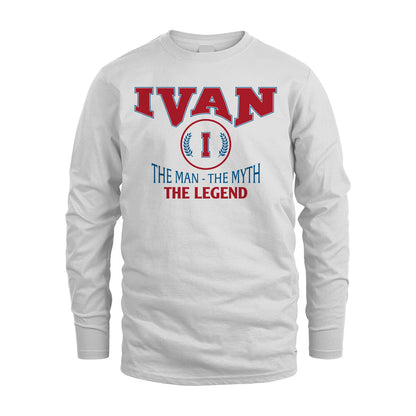 The Man The Myth The Legend Jet Style Shirt IVAN M1-9