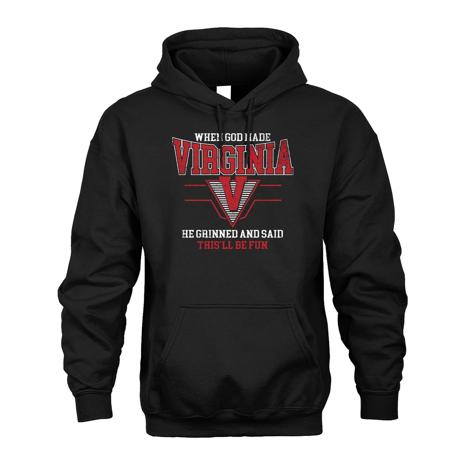 When God Made Your Name He Grinned And Said This'll Be Fun Baseball Shirt VIRGINIA M1-29