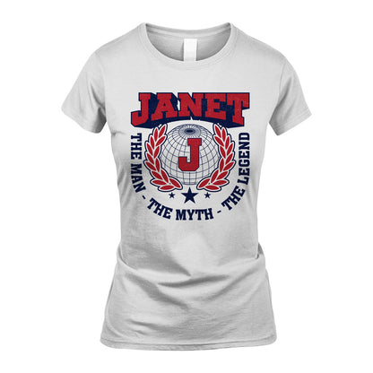 The Man The Myth The Legend Logo Shirt JANET M1-30