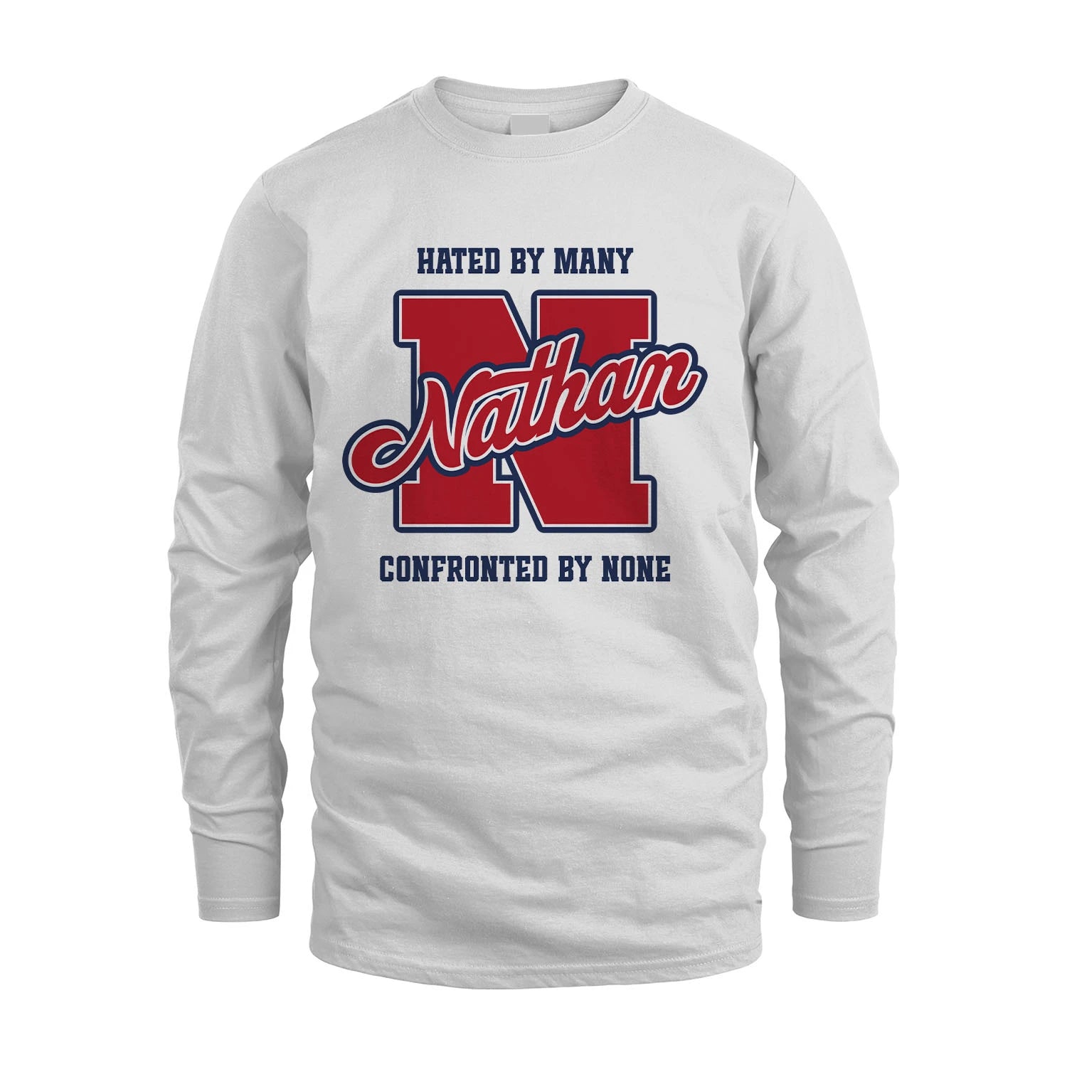 Hated By Many Confronted By None Personalized Name Shirt NATHAN M1-8