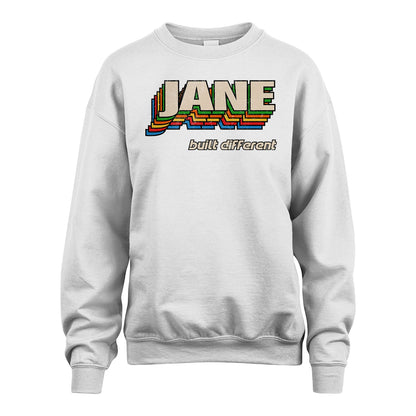 Your Name Built Different Retro Shirt JANE M1-26
