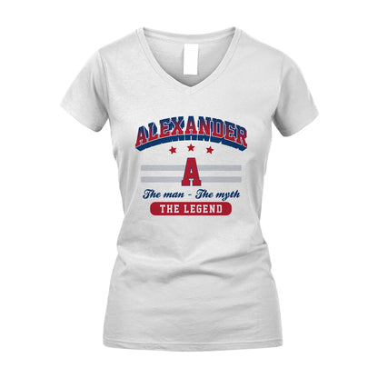 The Man The Myth The Legend With Your Name Shirt ALEXANDER M1-35