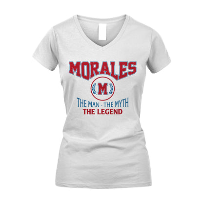 The Man The Myth The Legend Jet Style Shirt MORALES M1-9