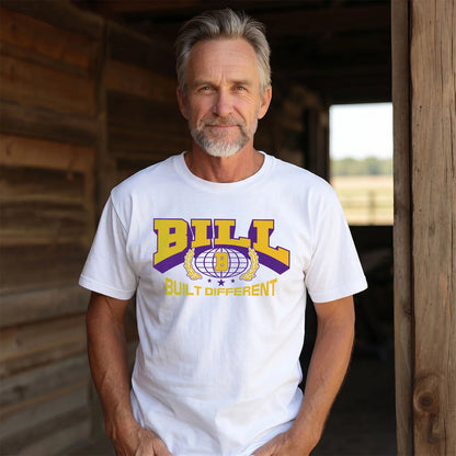 Your Name Built Different Sporty Shirt BILL M1-32