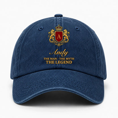 The Man The Myth The Legend Royal Blue Cap ANDY 13K1 C49PF