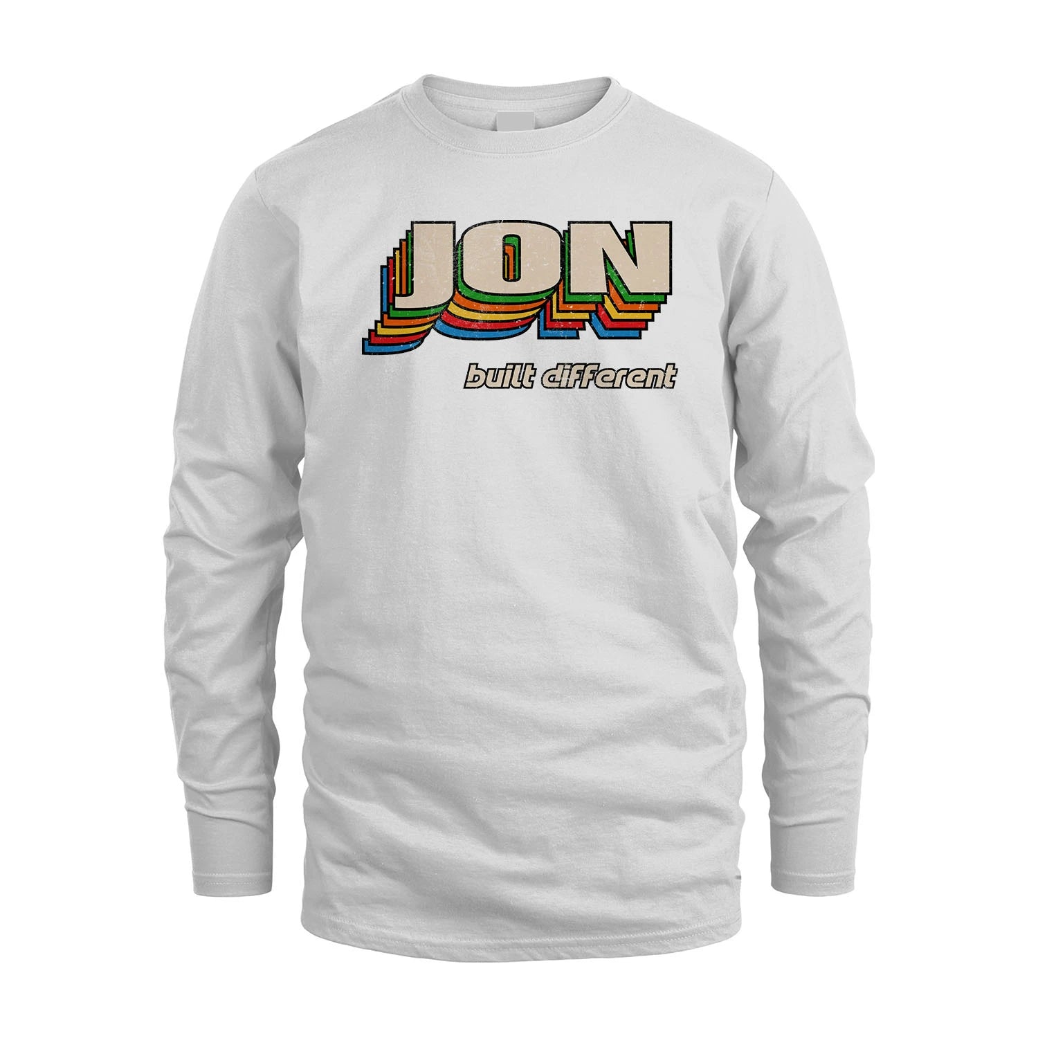 Your Name Built Different Retro Shirt JON M1-26