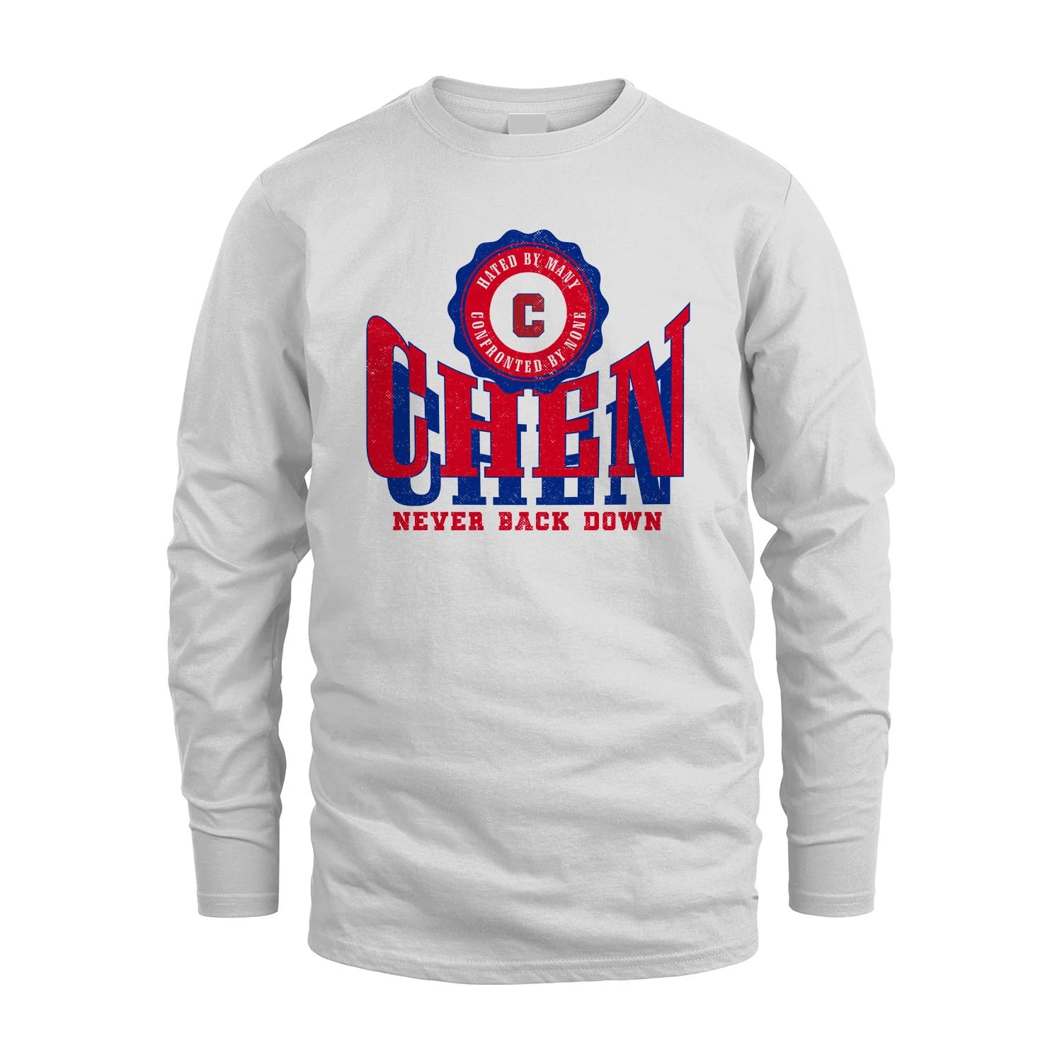 Your Name Never Back Down Shirt CHEN M1-33