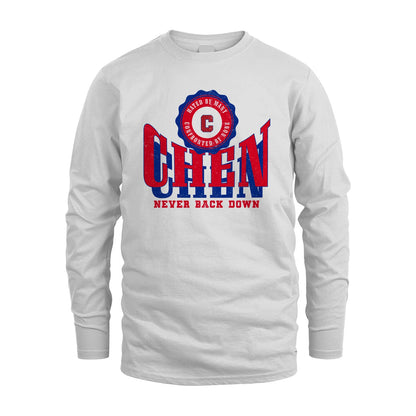 Your Name Never Back Down Shirt CHEN M1-33