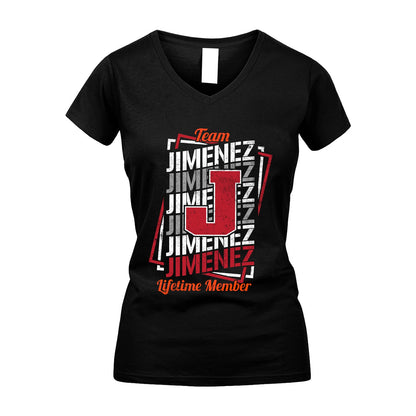 Team Your Name Lifetime Member Sporty Shirt JIMENEZ M1-25