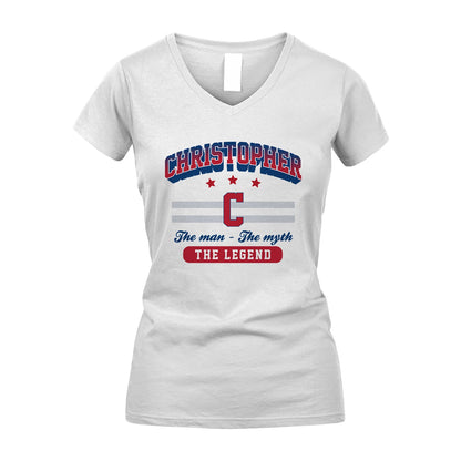 The Man The Myth The Legend With Your Name Shirt CHRISTOPHER M1-35