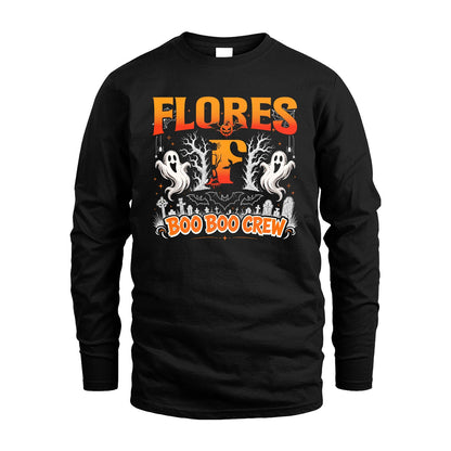 Boo Boo Crew Halloween Custom Name Shirt FLORES M1-28