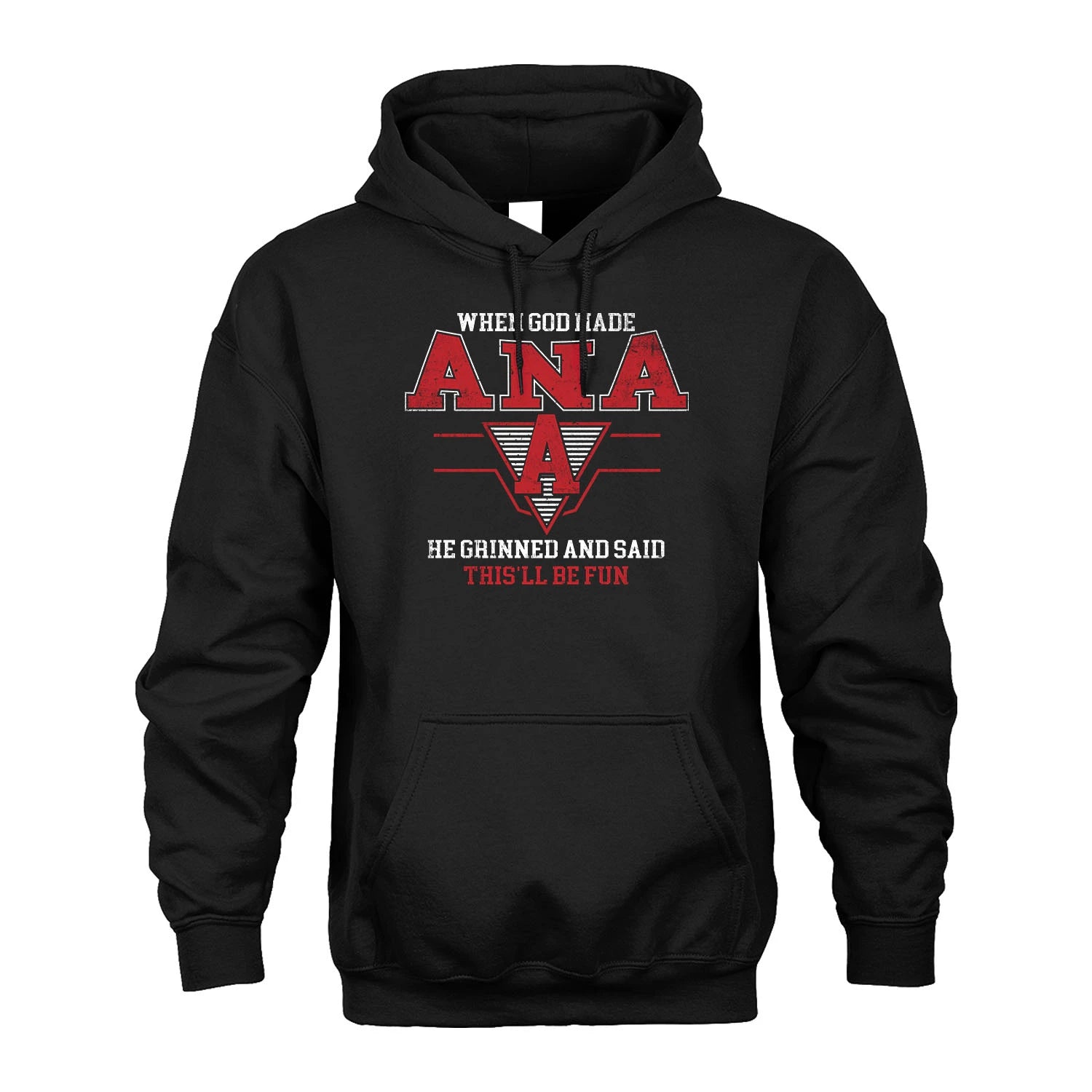 When God Made Your Name He Grinned And Said This'll Be Fun Baseball Shirt ANA M1-29