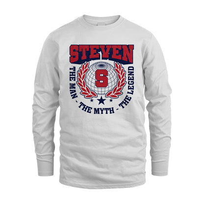 The Man The Myth The Legend Logo Shirt STEVEN M1-30