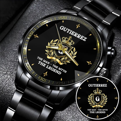 The Man The Myth The Legend King Crown Watch GUTIERREZ M1-W4