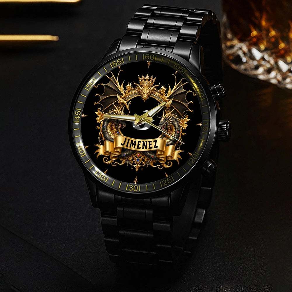 Personalized Name Golden Dragon Watch JIMENEZ M1-W6