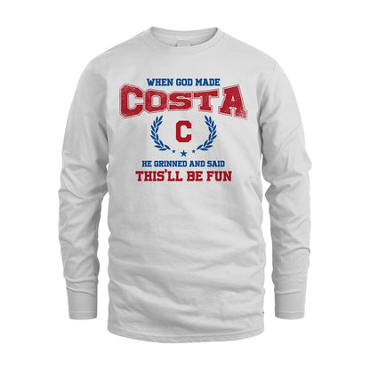 When God Made He Grinned And Said This'll Be Fun Shirt COSTA M1-12