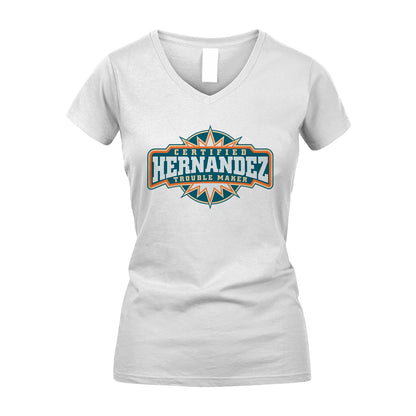 Certified Your Name Trouble Maker Shirt HERNANDEZ M1-36