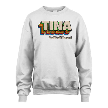 Your Name Built Different Retro Shirt TINA M1-26