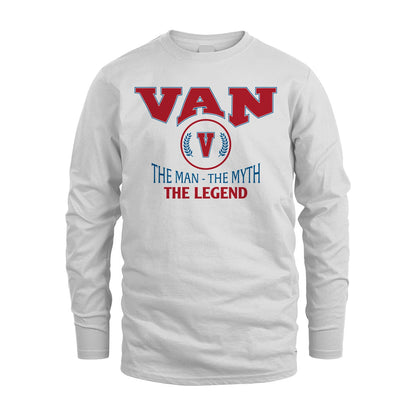 The Man The Myth The Legend Jet Style Shirt VAN M1-9