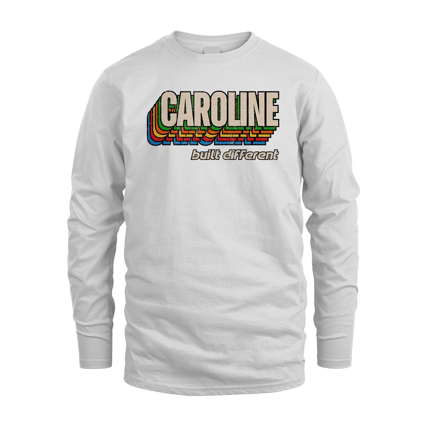 Your Name Built Different Retro Shirt CAROLINE M1-26