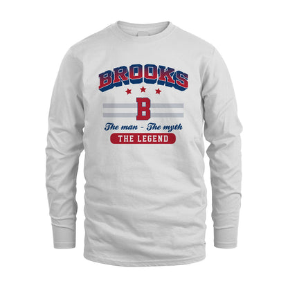 The Man The Myth The Legend With Your Name Shirt BROOKS M1-35