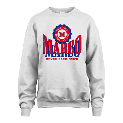 Your Name Never Back Down Shirt MARCO M1-33