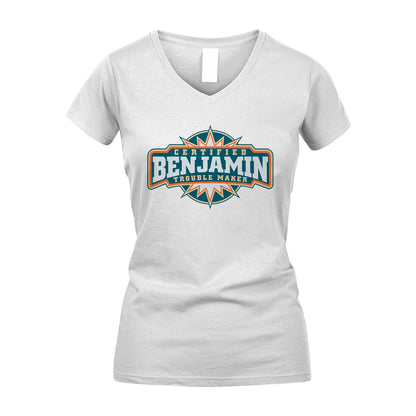 Certified Your Name Trouble Maker Shirt BENJAMIN M1-36
