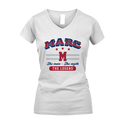 The Man The Myth The Legend With Your Name Shirt MARC M1-35