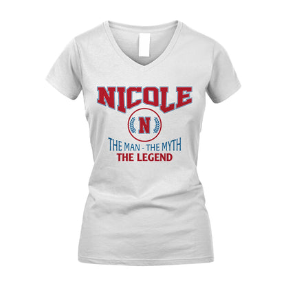 The Man The Myth The Legend Jet Style Shirt NICOLE M1-9