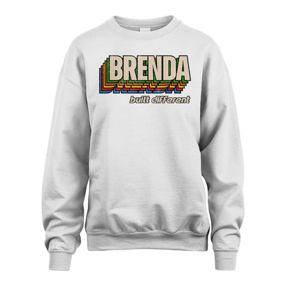 Your Name Built Different Retro Shirt BRENDA M1-26