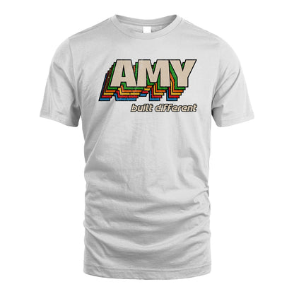 Your Name Built Different Retro Shirt AMY M1-26