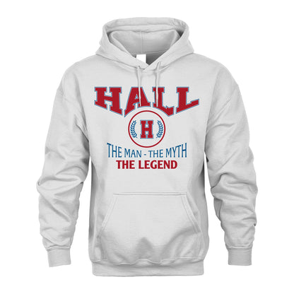 The Man The Myth The Legend Jet Style Shirt HALL M1-9