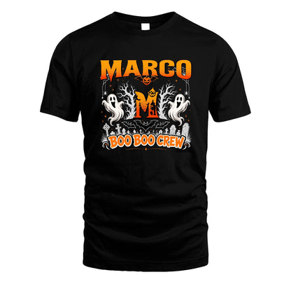 Boo Boo Crew Halloween Custom Name Shirt MARCO M1-28