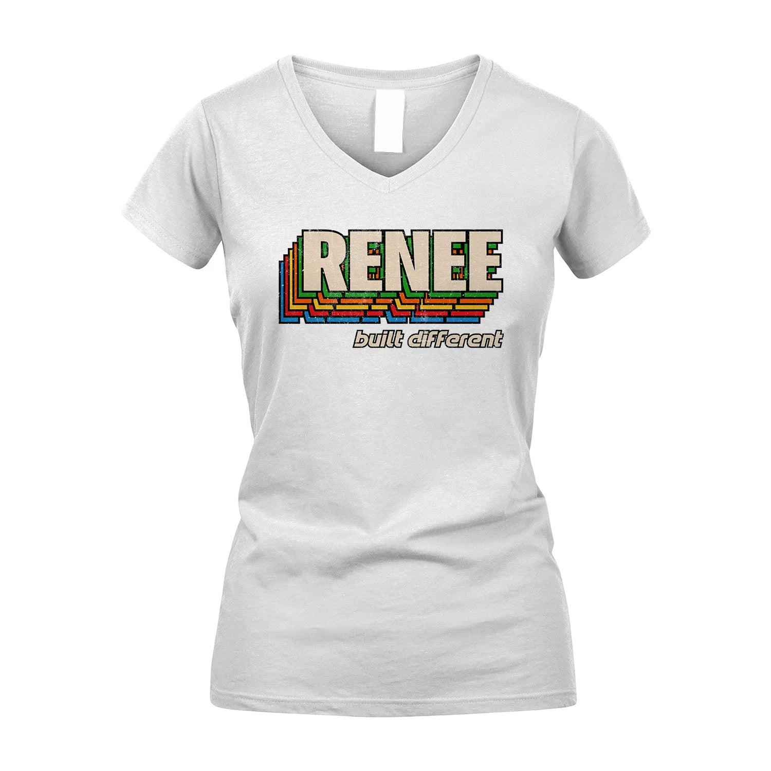 Your Name Built Different Retro Shirt RENEE M1-26