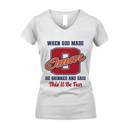 God Made Your Name Custom Shirt OMAR M1-16