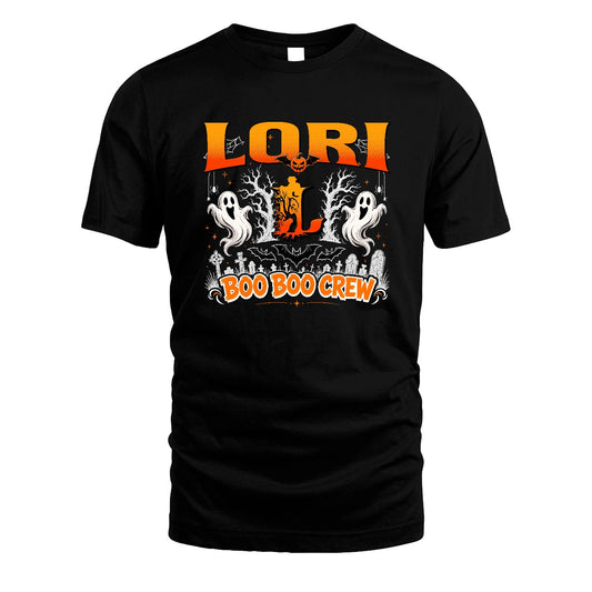 Boo Boo Crew Halloween Custom Name Shirt LORI M1-28