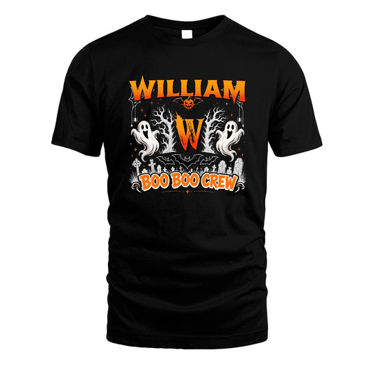 Boo Boo Crew Halloween Custom Name Shirt WILLIAM M1-28