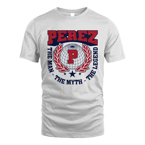 The Man The Myth The Legend Logo Shirt PEREZ M1-30