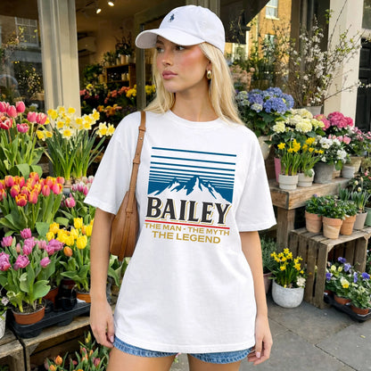 The Man The Myth The Legend Vintage Mountain Shirt BAILEY M1-19
