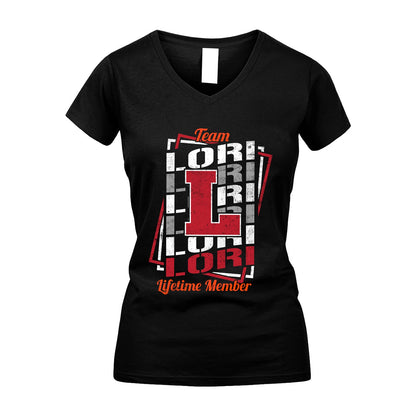 Team Your Name Lifetime Member Sporty Shirt LORI M1-25