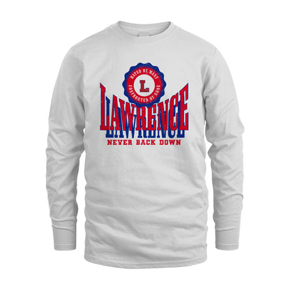 Your Name Never Back Down Shirt LAWRENCE M1-33