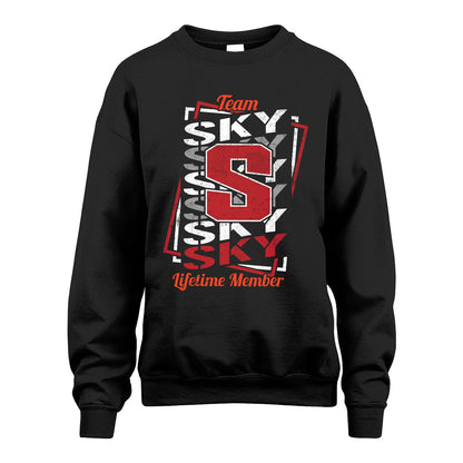 Team Your Name Lifetime Member Sporty Shirt SKY M1-25