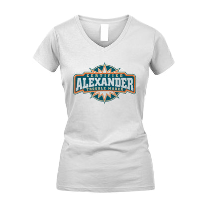 Certified Your Name Trouble Maker Shirt ALEXANDER M1-36