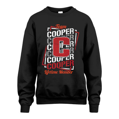 Team Your Name Lifetime Member Sporty Shirt COOPER M1-25