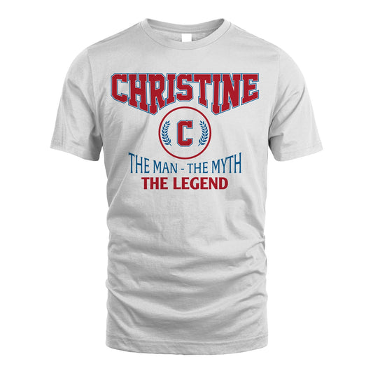 The Man The Myth The Legend Jet Style Shirt CHRISTINE M1-9
