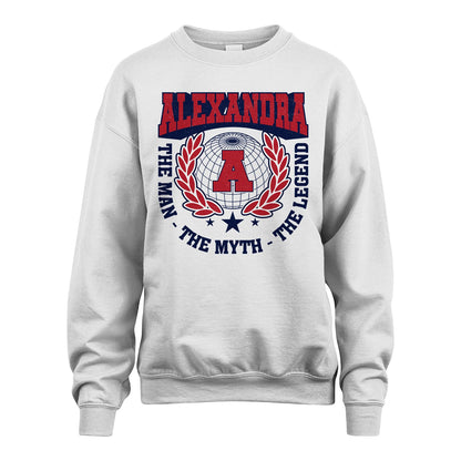 The Man The Myth The Legend Logo Shirt ALEXANDRA M1-30