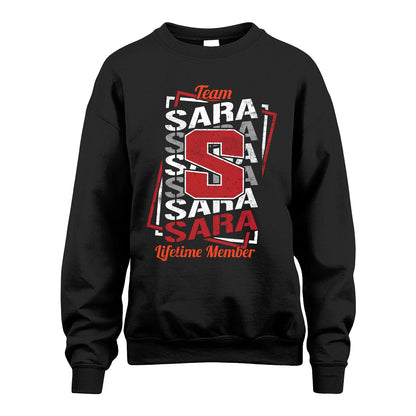 Team Your Name Lifetime Member Sporty Shirt SARA M1-25
