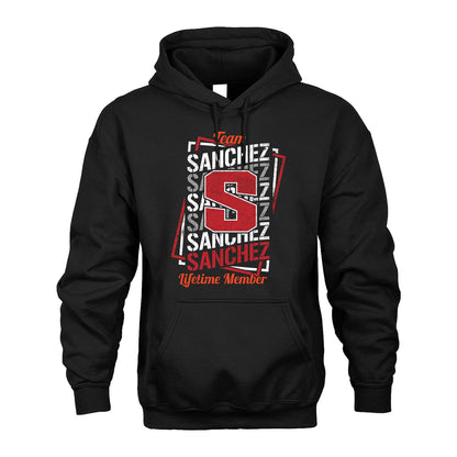 Team Your Name Lifetime Member Sporty Shirt SANCHEZ M1-25