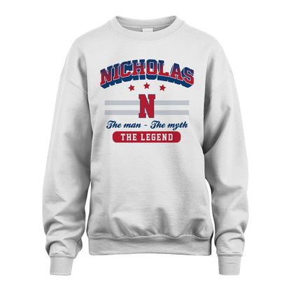 The Man The Myth The Legend With Your Name Shirt NICHOLAS M1-35